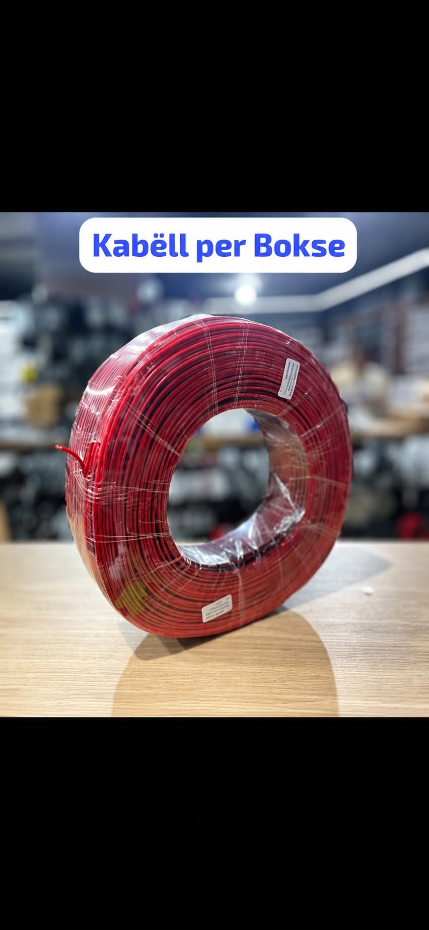 Kabell per bokse 100 metra