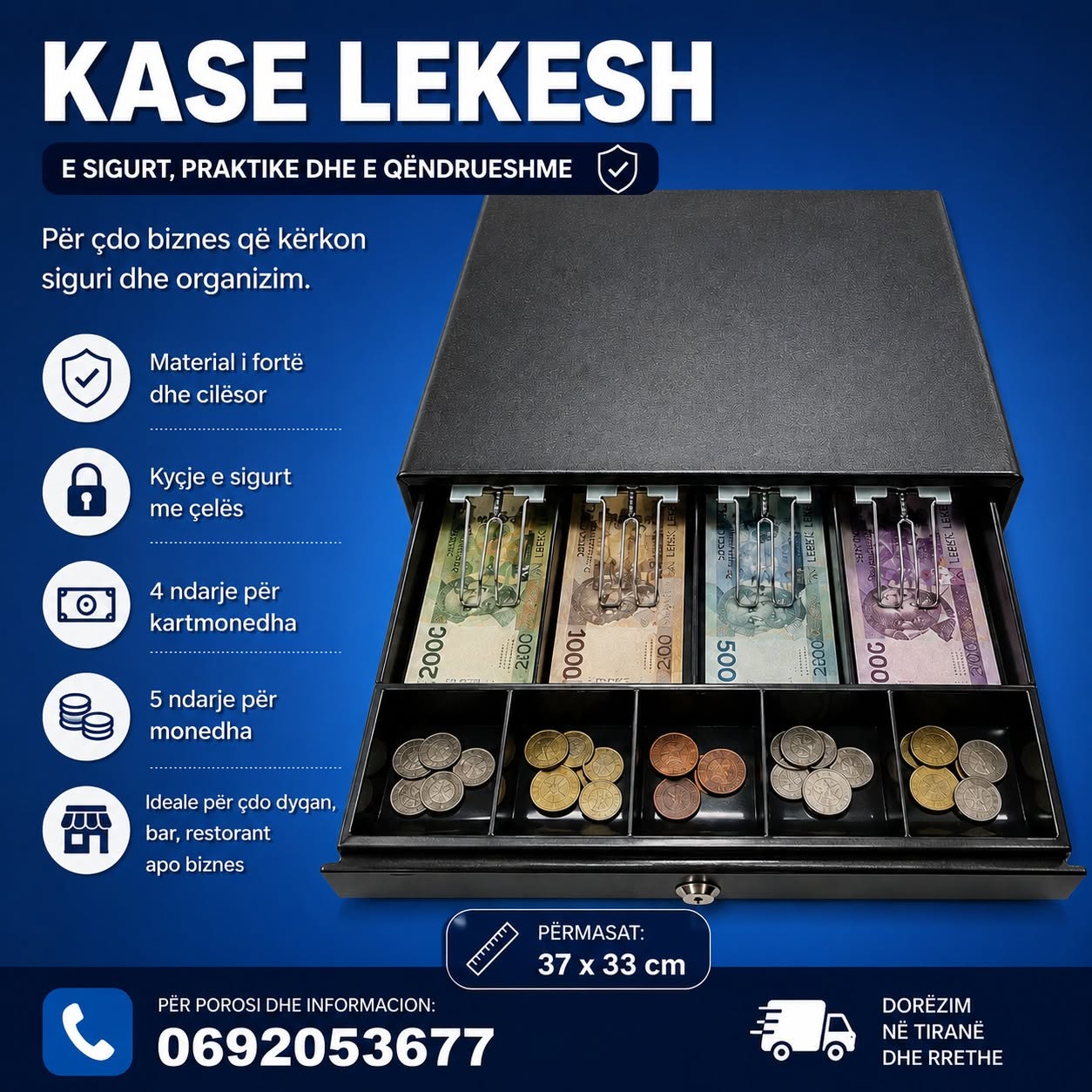 KASE LEKESH ME PERMASA 37X33 CM